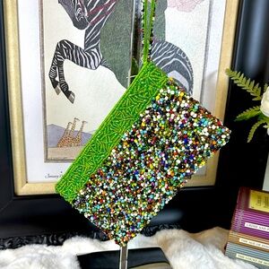 Multicolor Beaded Wristlet